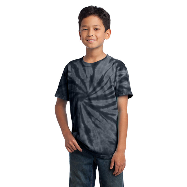 Port & Company - Youth Tie-Dye Tee. PC147Y - Black