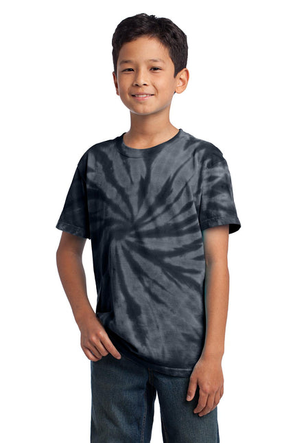Port & Company - Youth Tie-Dye Tee. PC147Y - Black