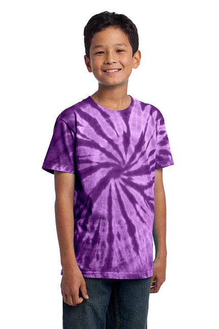 Port & Company - Youth Tie-Dye Tee. PC147Y - Purple