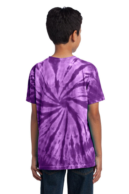 Port & Company - Youth Tie-Dye Tee. PC147Y - Purple