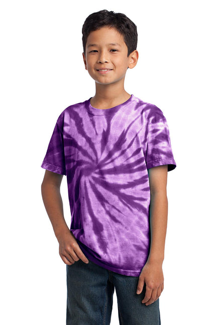 Port & Company - Youth Tie-Dye Tee. PC147Y - Purple