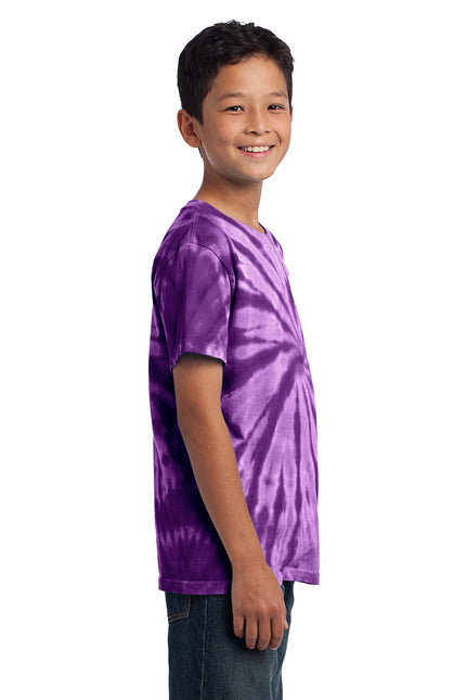 Port & Company - Youth Tie-Dye Tee. PC147Y - Purple