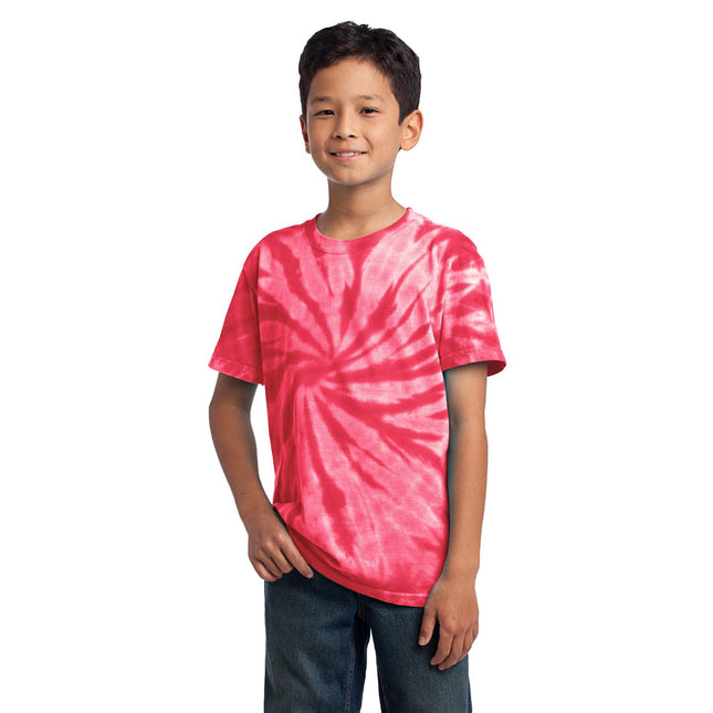 Port & Company - Youth Tie-Dye Tee. PC147Y - Red