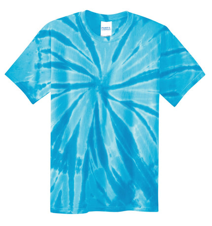 Port & Company - Youth Tie-Dye Tee. PC147Y - Turquoise