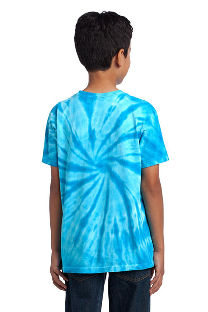 Port & Company - Youth Tie-Dye Tee. PC147Y - Turquoise