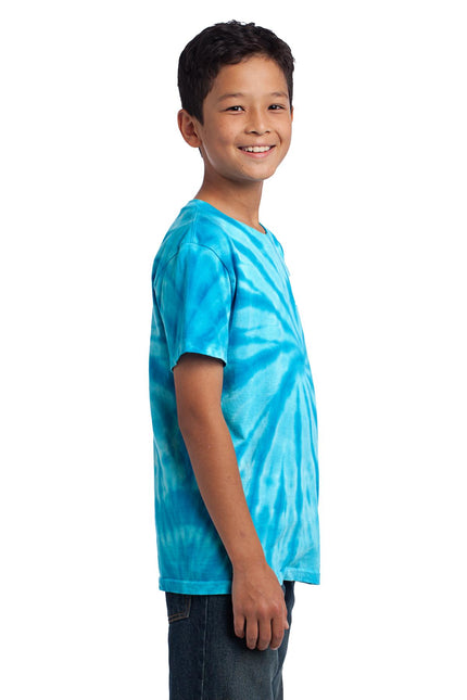 Port & Company - Youth Tie-Dye Tee. PC147Y - Turquoise