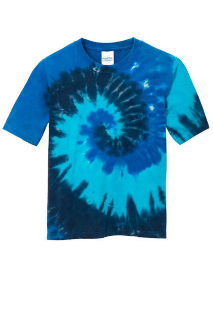 Port & Company - Youth Tie-Dye Tee. PC147Y - Ocean Rainbow