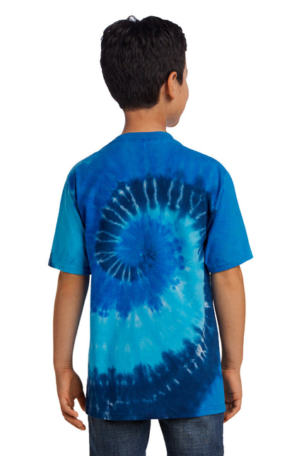 Port & Company - Youth Tie-Dye Tee. PC147Y - Ocean Rainbow