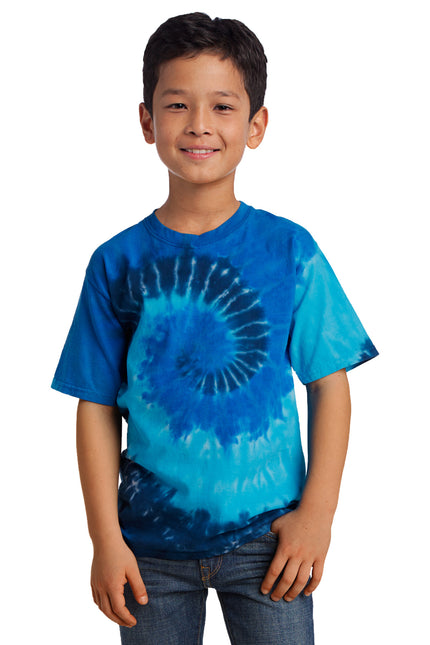 Port & Company - Youth Tie-Dye Tee. PC147Y - Ocean Rainbow
