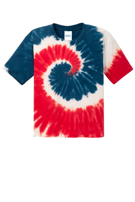 Port & Company - Youth Tie-Dye Tee. PC147Y - USA Rainbow