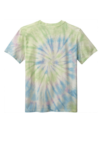 Port & Company - Youth Tie-Dye Tee. PC147Y - Watercolor Spiral