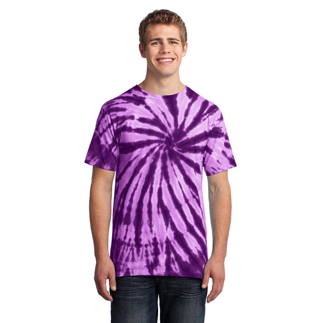 Port & Company - Tie-Dye Tee. PC147 - Purple