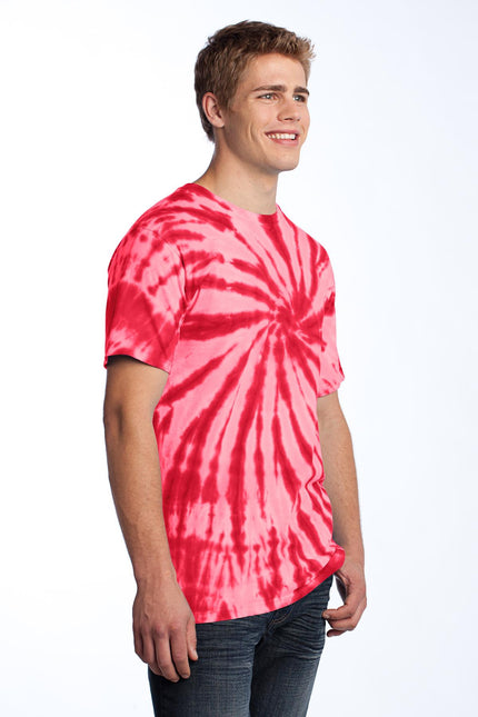 Port & Company - Tie-Dye Tee. PC147 - Red