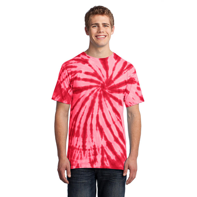 Port & Company - Tie-Dye Tee. PC147 - Red