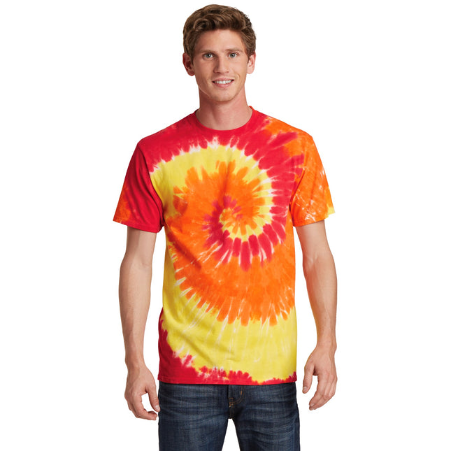 Port & Company - Tie-Dye Tee. PC147 - Blaze Rainbow