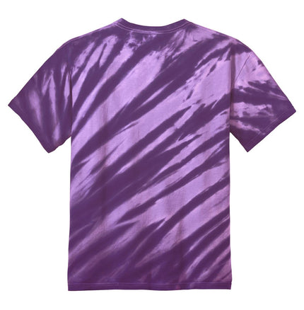 Port & Company - Tiger Stripe Tie-Dye Tee. PC148 - Purple