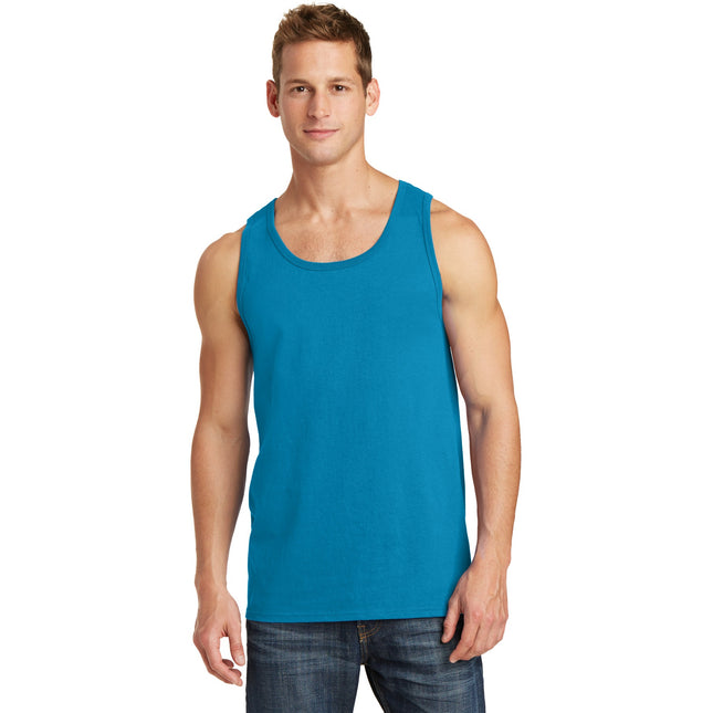 Port & Company Core Cotton Tank Top. PC54TT - Neon Blue