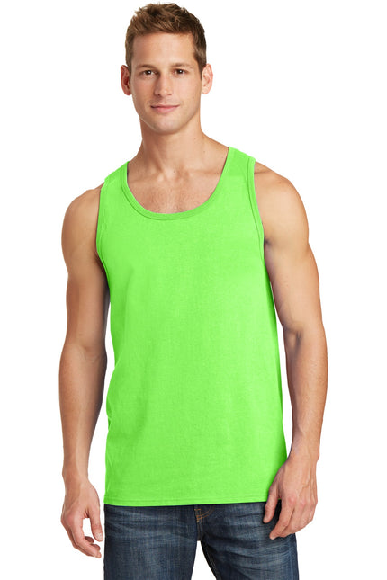 Port & Company Core Cotton Tank Top. PC54TT - Neon Green