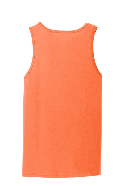 Port & Company Core Cotton Tank Top. PC54TT - Neon Orange