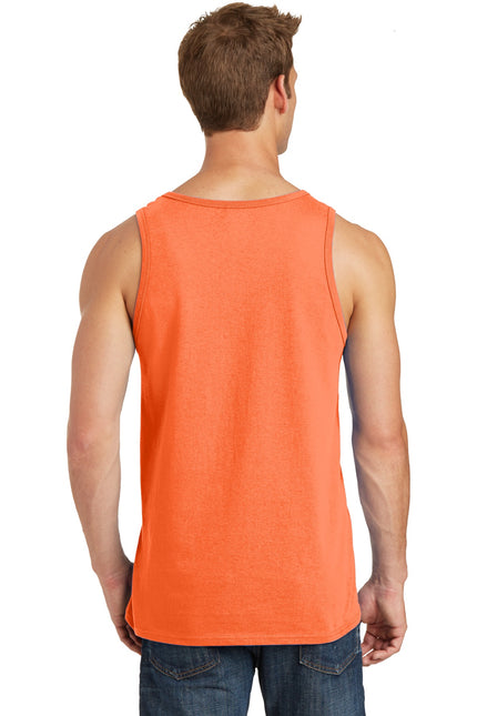 Port & Company Core Cotton Tank Top. PC54TT - Neon Orange