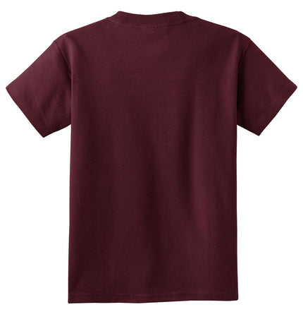 Port & Company - Youth Core Cotton Tee. PC54Y - Athletic Maroon