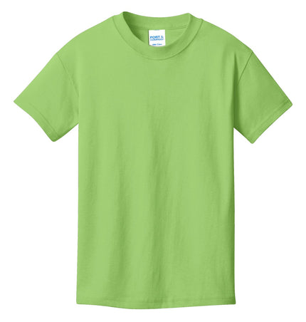 Port & Company - Youth Core Cotton Tee. PC54Y - Lime