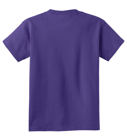 Port & Company - Youth Core Cotton Tee. PC54Y - Purple