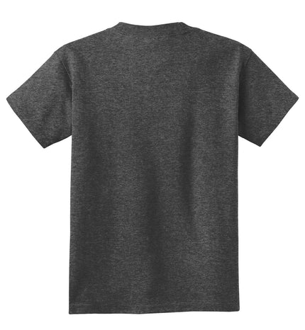 Port & Company - Youth Core Cotton Tee. PC54Y - Dark Heather Grey