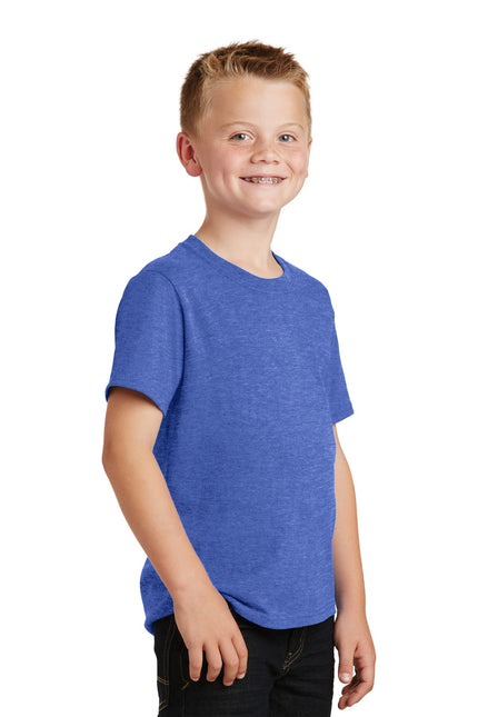 Port & Company - Youth Core Cotton Tee. PC54Y - Heather Royal