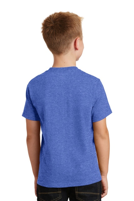 Port & Company - Youth Core Cotton Tee. PC54Y - Heather Royal