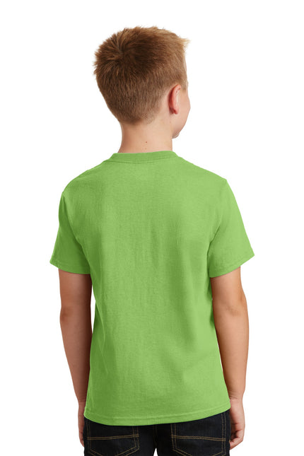 Port & Company - Youth Core Cotton Tee. PC54Y - Lime