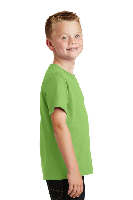 Port & Company - Youth Core Cotton Tee. PC54Y - Lime