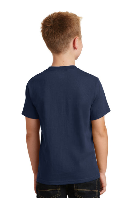 Port & Company - Youth Core Cotton Tee. PC54Y - Navy