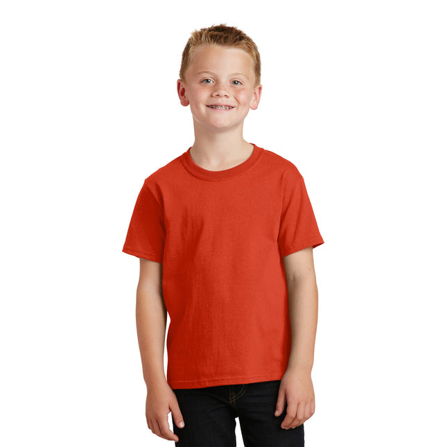 Port & Company - Youth Core Cotton Tee. PC54Y - Orange