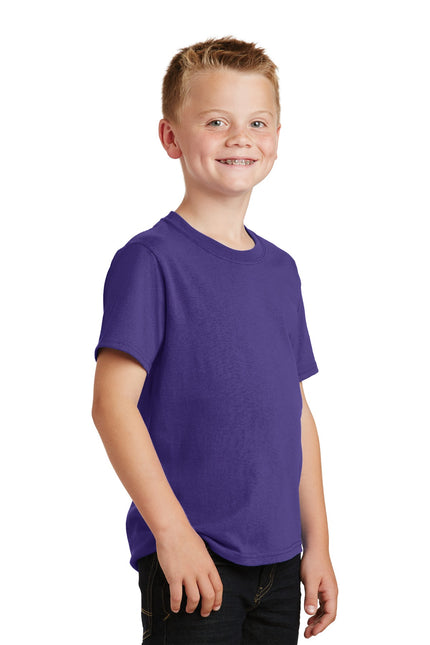 Port & Company - Youth Core Cotton Tee. PC54Y - Purple