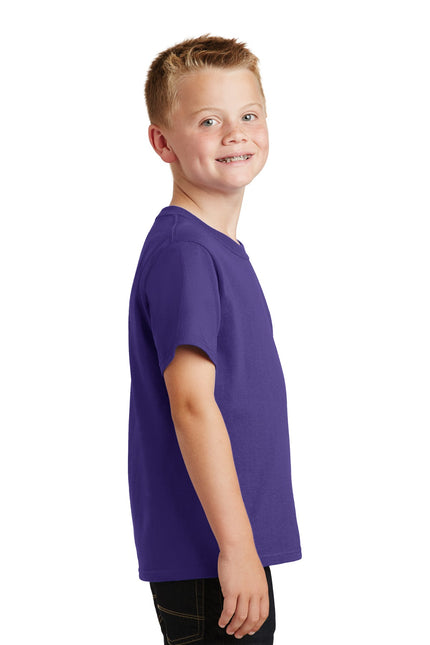 Port & Company - Youth Core Cotton Tee. PC54Y - Purple