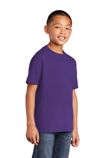 Port & Company - Youth Core Cotton Tee. PC54Y - Team Purple