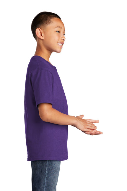 Port & Company - Youth Core Cotton Tee. PC54Y - Team Purple