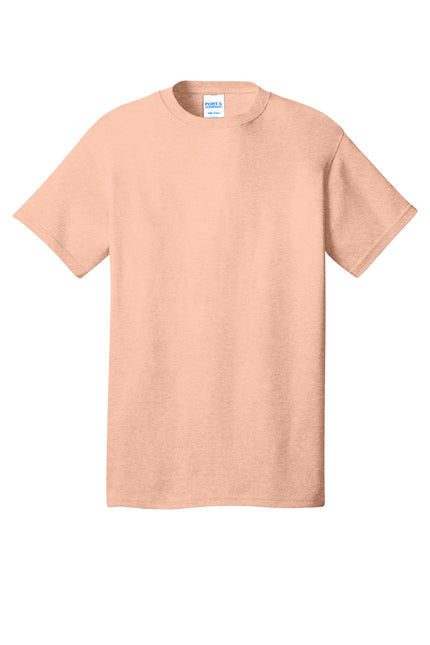 Port & Company - Core Cotton Tee. PC54 - Heathered Dusty Peach