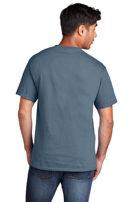 Port & Company - Core Cotton Tee. PC54 - Stonewashed Blue