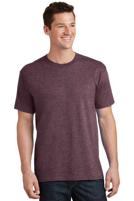 Port & Company - Core Cotton Tee. PC54 - Heather Athletic Maroon