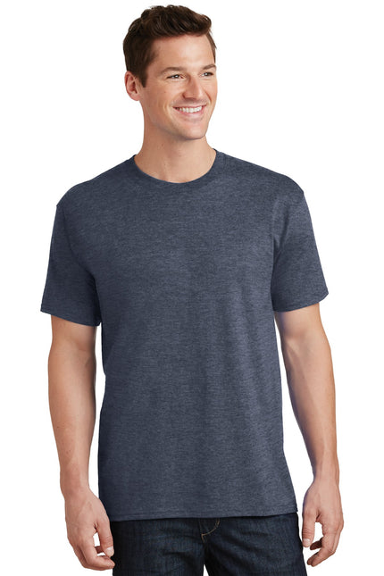 Port & Company - Core Cotton Tee. PC54 - Heather Navy