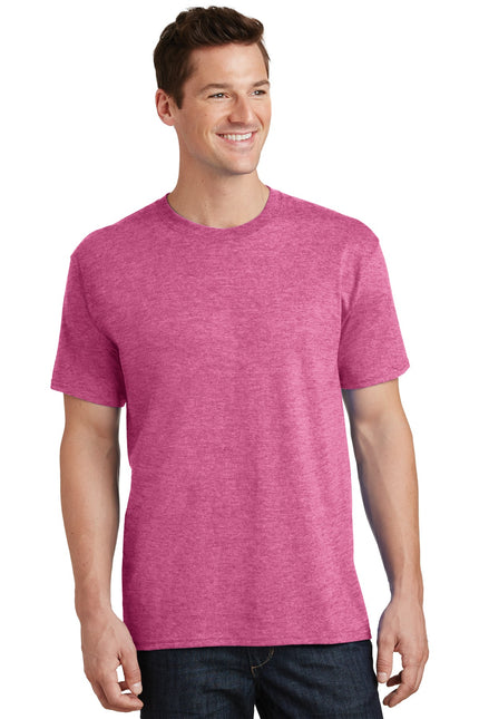 Port & Company - Core Cotton Tee. PC54 - Heather Sangria