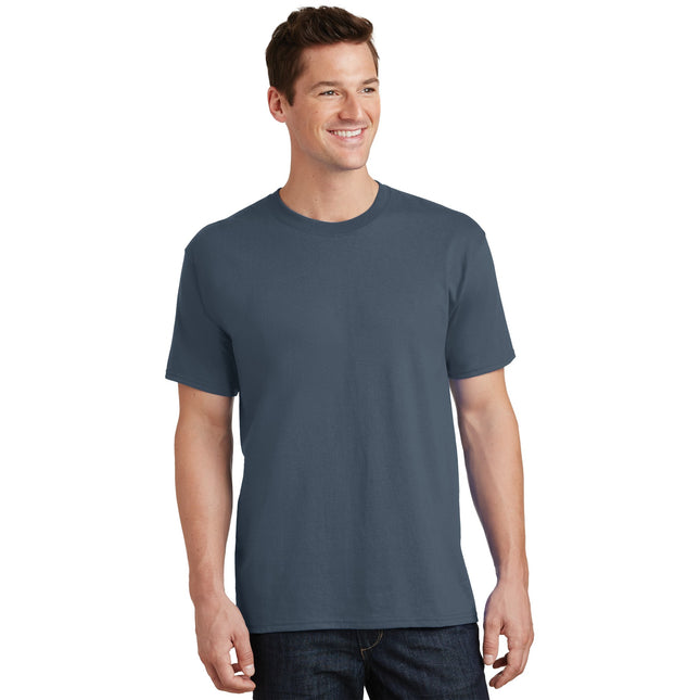 Port & Company - Core Cotton Tee. PC54 - Steel Blue