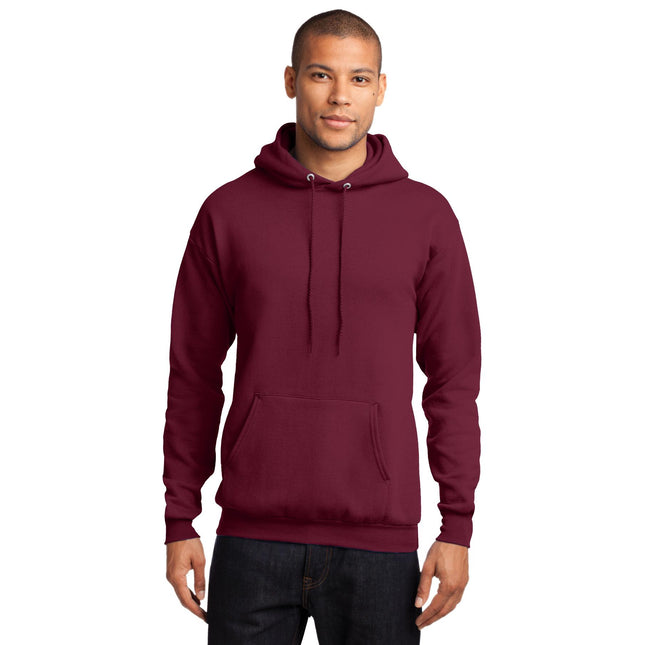 Port & Company - Core Fleece Pullover Hooded Sweatshirt. PC78H - Cardinal