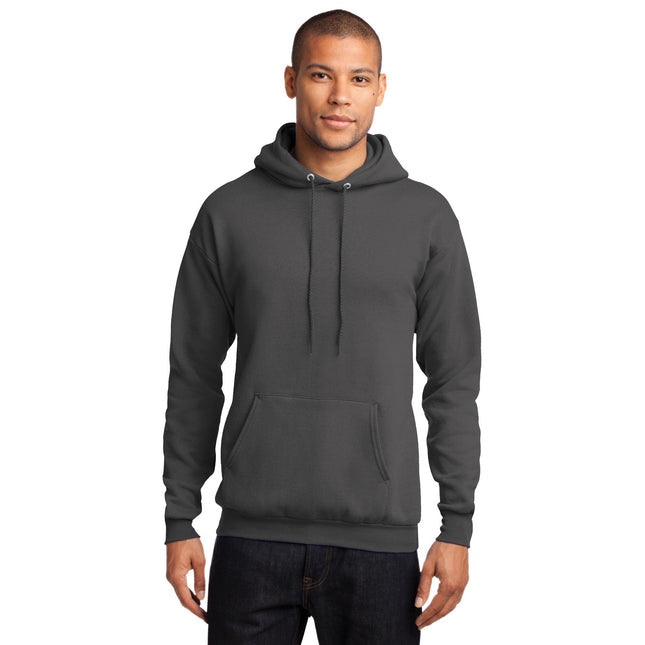 Port & Company - Core Fleece Pullover Hooded Sweatshirt. PC78H - Charcoal