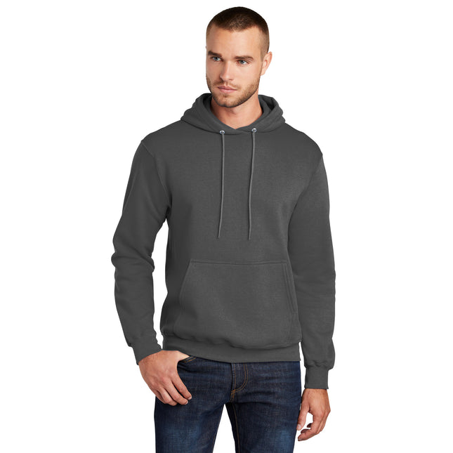 Port & Company - Core Fleece Pullover Hooded Sweatshirt. PC78H - Coal Grey