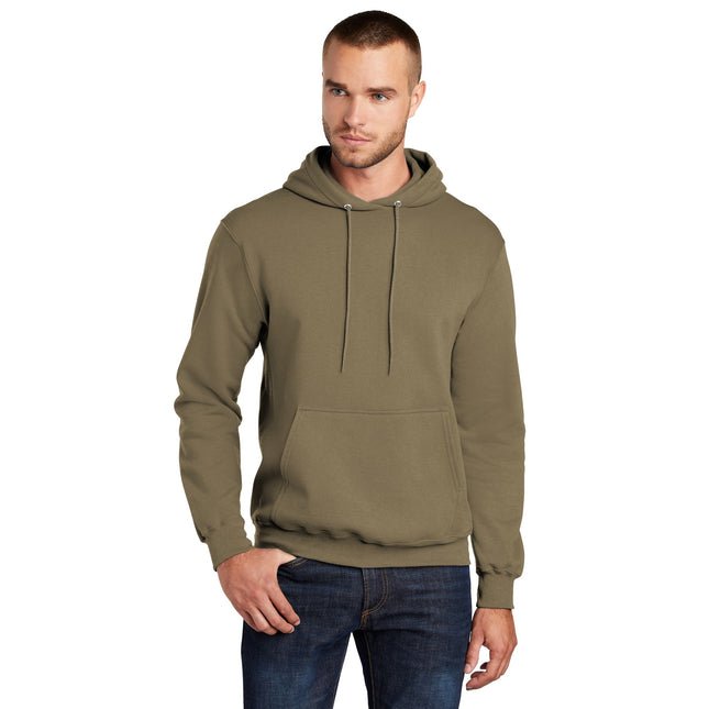 Port & Company - Core Fleece Pullover Hooded Sweatshirt. PC78H - Coyote 
Brown