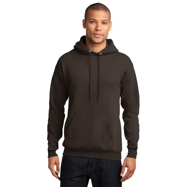 Port & Company - Core Fleece Pullover Hooded Sweatshirt. PC78H - Dark 
Chocolate Brown