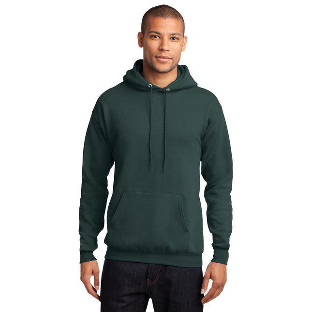 Port & Company - Core Fleece Pullover Hooded Sweatshirt. PC78H - Dark Green